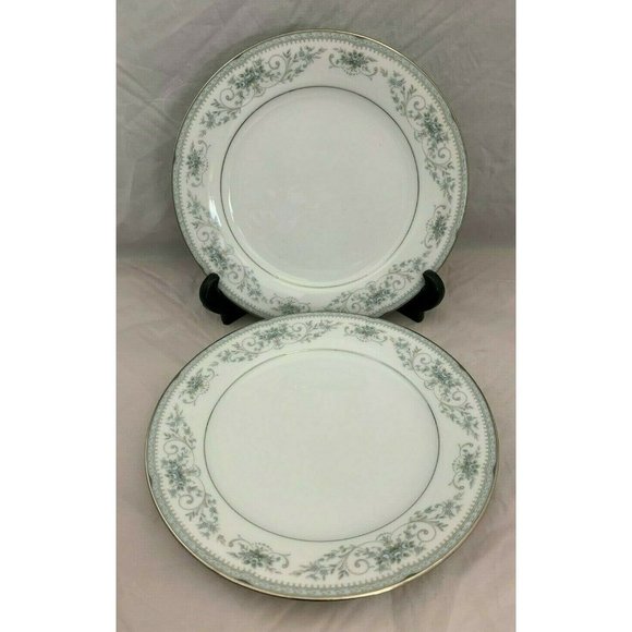 Noritake China - Colburn Pattern - Pair Salad Plates - 8.25" - #6107 - Picture 6 of 8